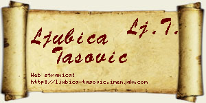 Ljubica Tašović vizit kartica